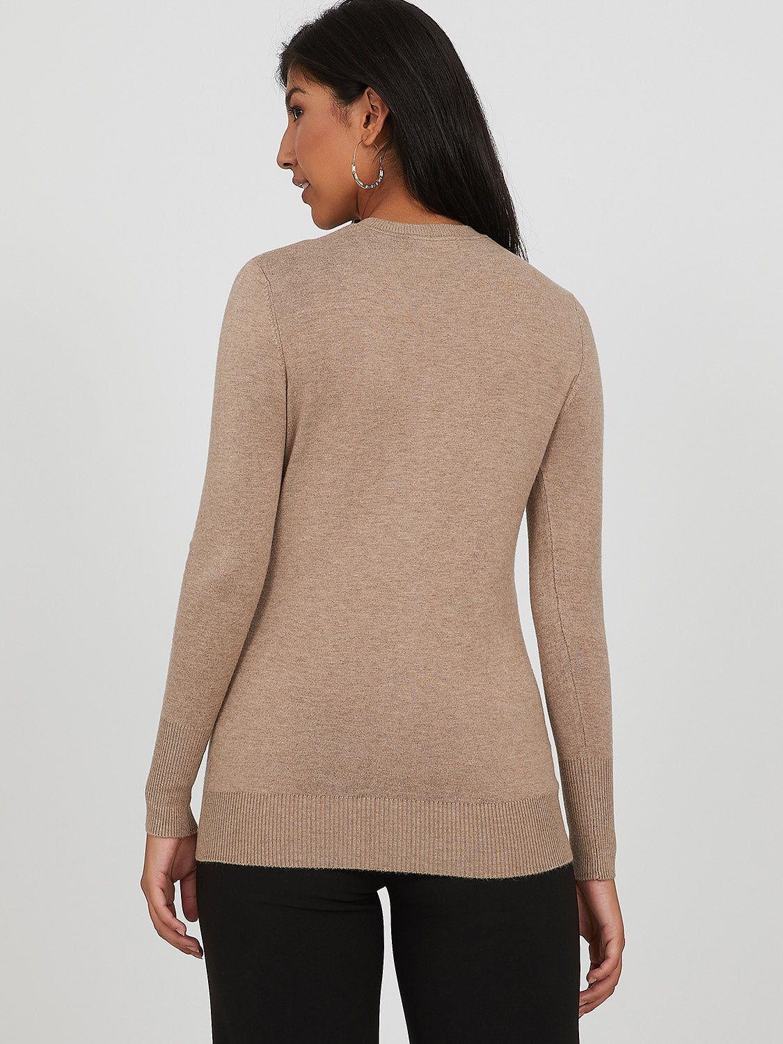 Long Sleeve Crew Neck Cardigan sold by Suzy Shier product image thumbnail 8