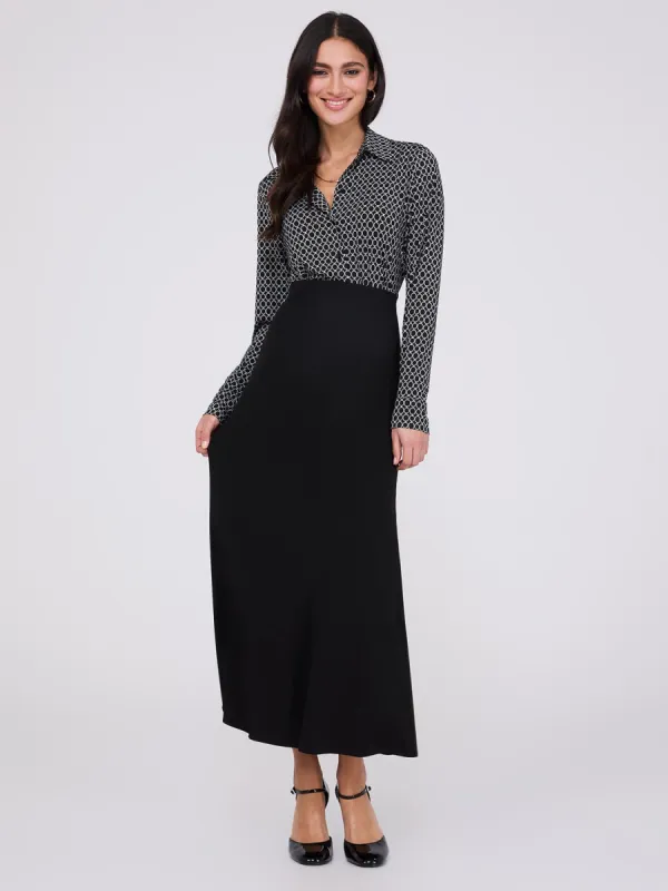 Crepe Maxi Skirt sold by Suzy Shier