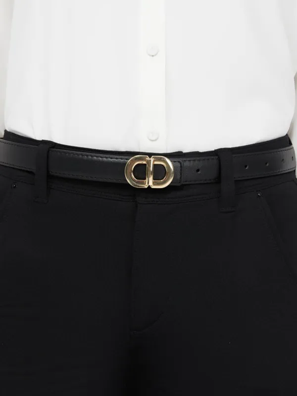 Gold Double Horseshoe Buckle Belt sold by Suzy Shier