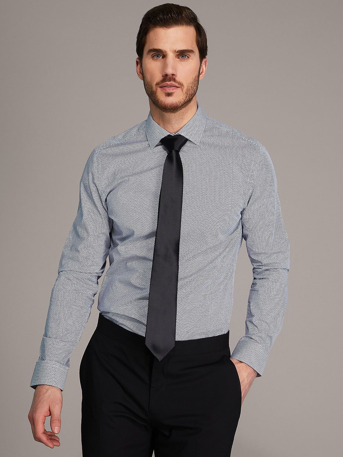 Geometric Printed Slim Fit Dress Shirt sold by Suzy Shier product image thumbnail 4