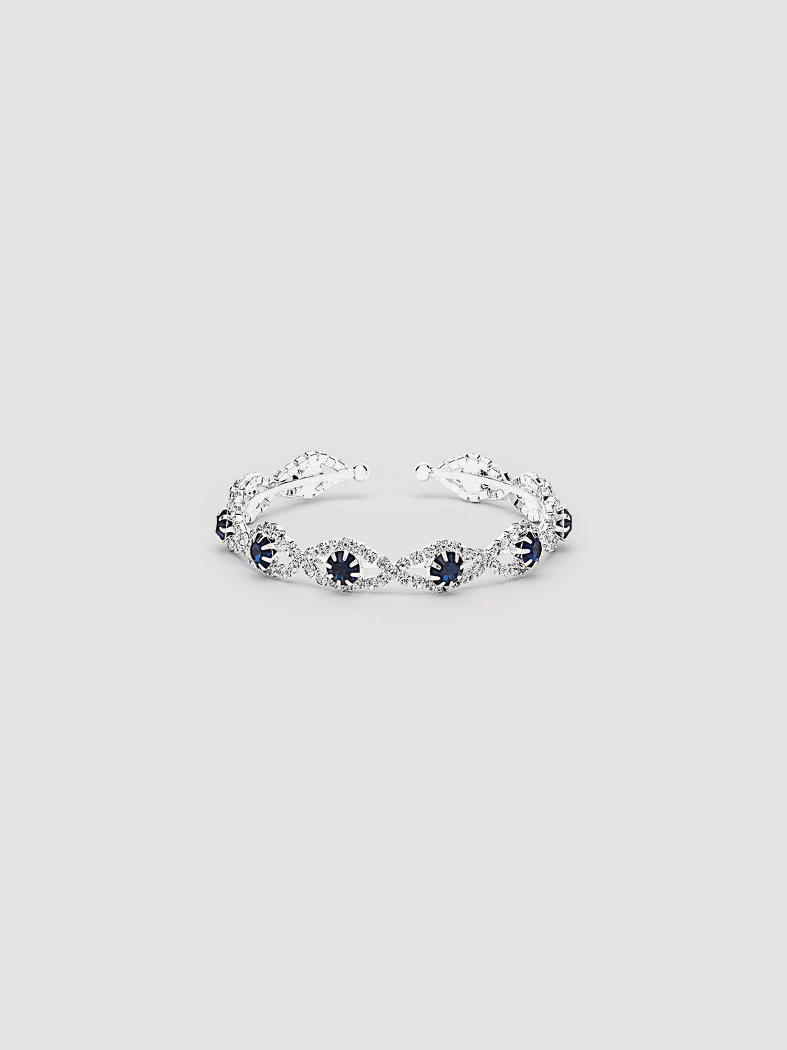 Jewelled Evil Eye Open Bangle sold by Suzy Shier