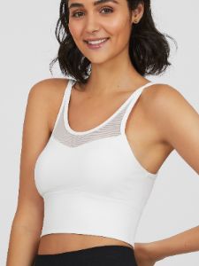 Padded Cross Back Sports Bra sold by Suzy Shier