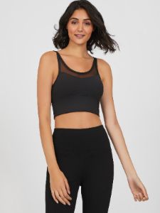 Padded Cross Back Sports Bra sold by Suzy Shier