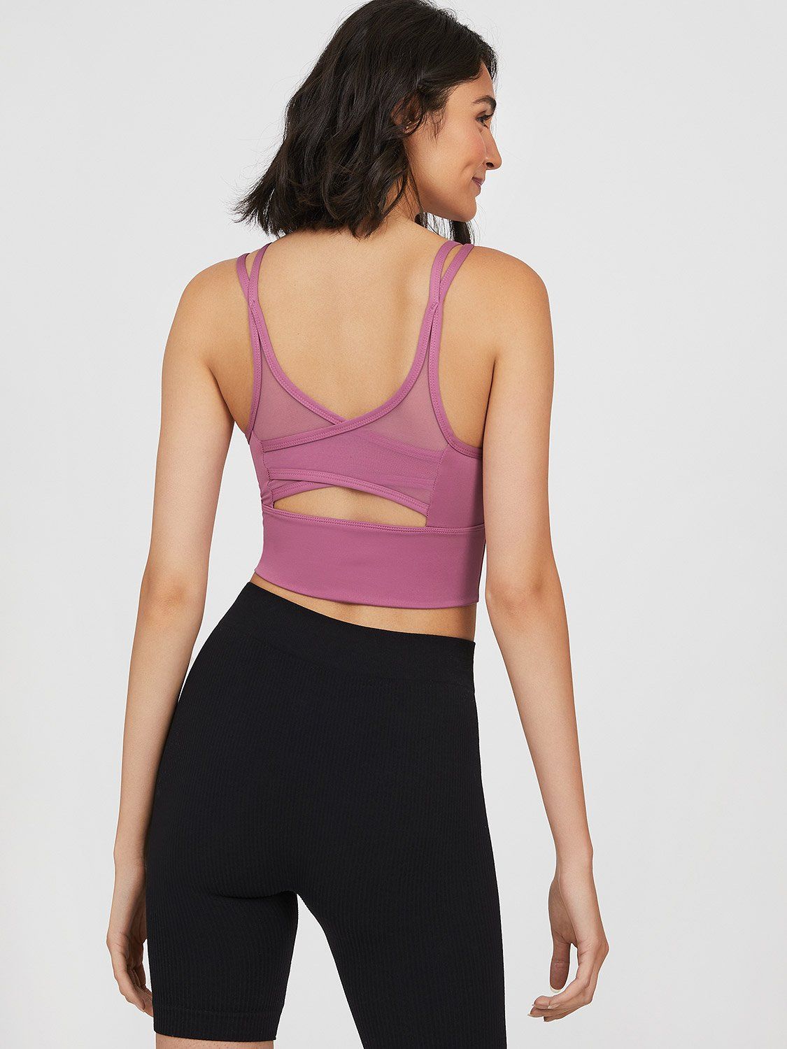 Padded Cross Back Sports Bra sold by Suzy Shier product image thumbnail 10