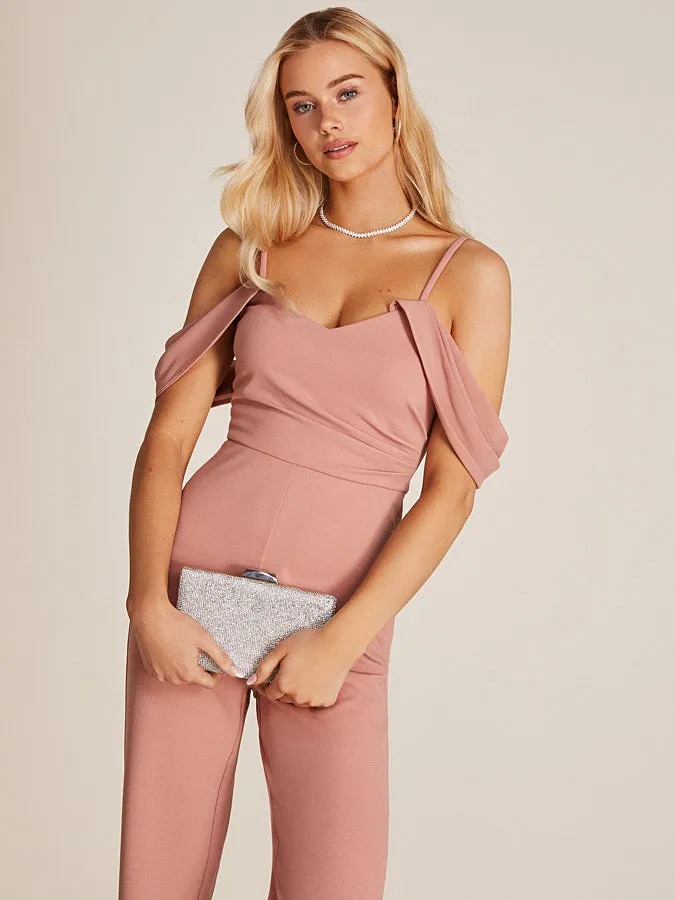 Rhinestone Minaudiere With Metal Clasp sold by Suzy Shier