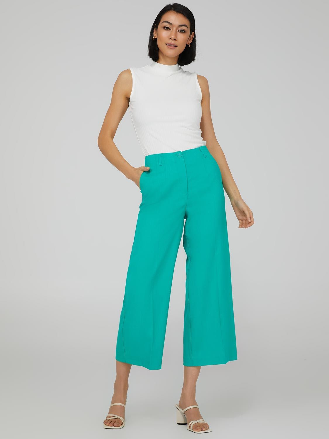 High Rise Culotte Pants sold by Suzy Shier