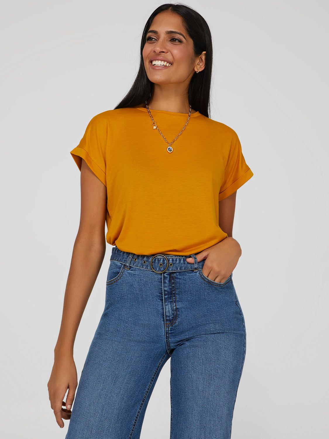 Cuffed Dolman Sleeve T-Shirt sold by Suzy Shier product image thumbnail 13