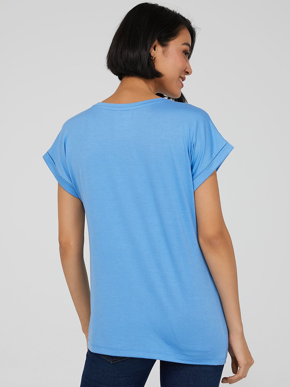 Cuffed Dolman Sleeve T-Shirt sold by Suzy Shier product image thumbnail 8