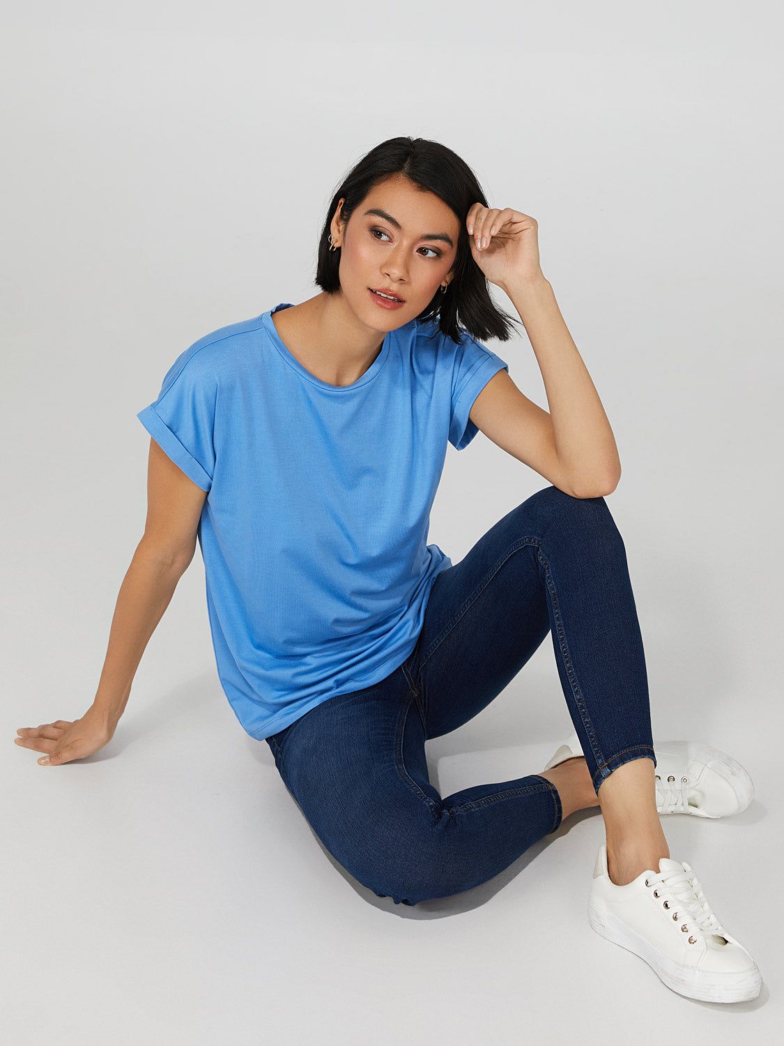 Cuffed Dolman Sleeve T-Shirt sold by Suzy Shier product image thumbnail 6