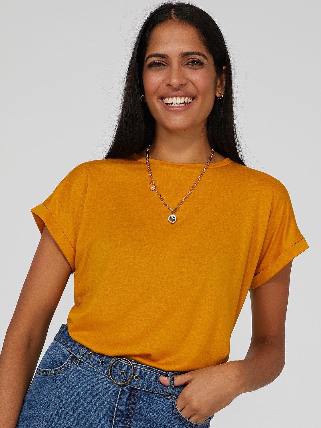 Cuffed Dolman Sleeve T-Shirt sold by Suzy Shier product image thumbnail 14