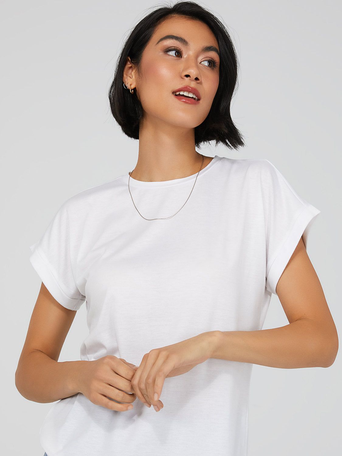 Cuffed Dolman Sleeve T-Shirt sold by Suzy Shier product image thumbnail 18