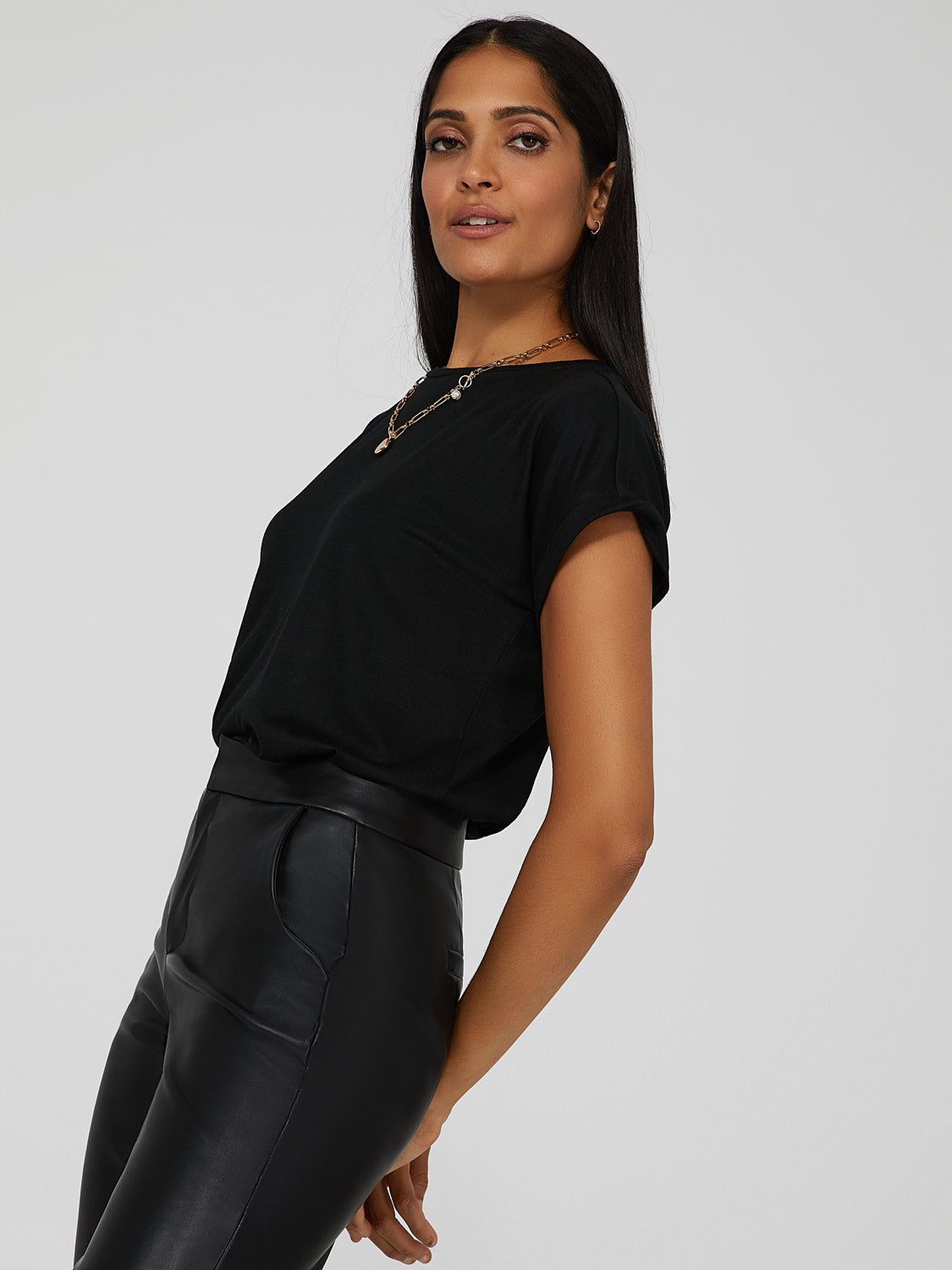 Cuffed Dolman Sleeve T-Shirt sold by Suzy Shier product image thumbnail 3