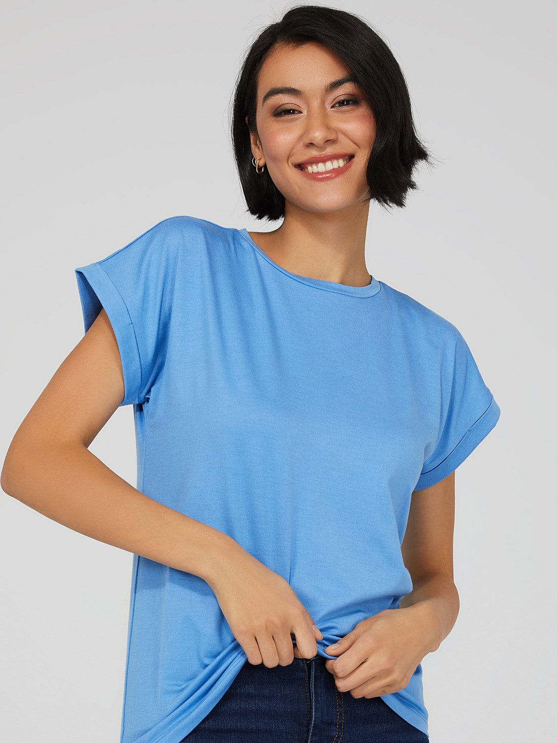 Cuffed Dolman Sleeve T-Shirt sold by Suzy Shier product image thumbnail 5