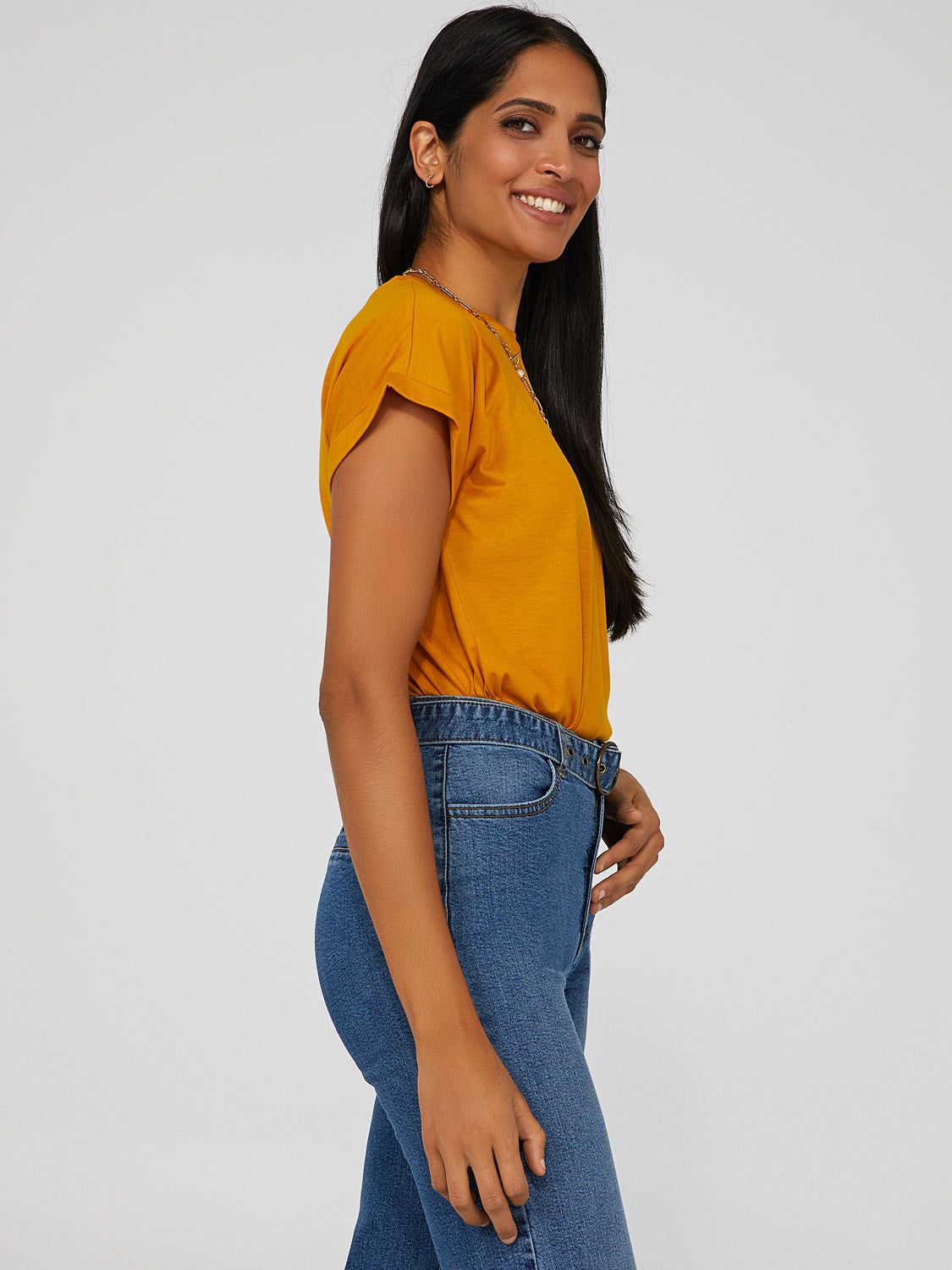 Cuffed Dolman Sleeve T-Shirt sold by Suzy Shier product image thumbnail 15