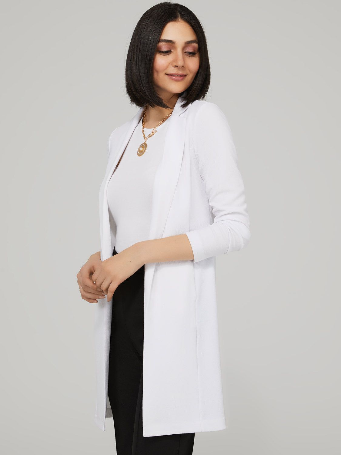 Open-Front Longline Blazer sold by Suzy Shier product image thumbnail 2