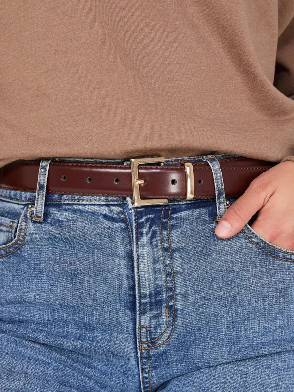 2-Pack Of Gold Buckle Belts sold by Suzy Shier