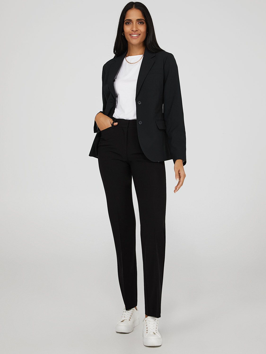 Classic Fit Two Button Blazer sold by Suzy Shier product image thumbnail 9