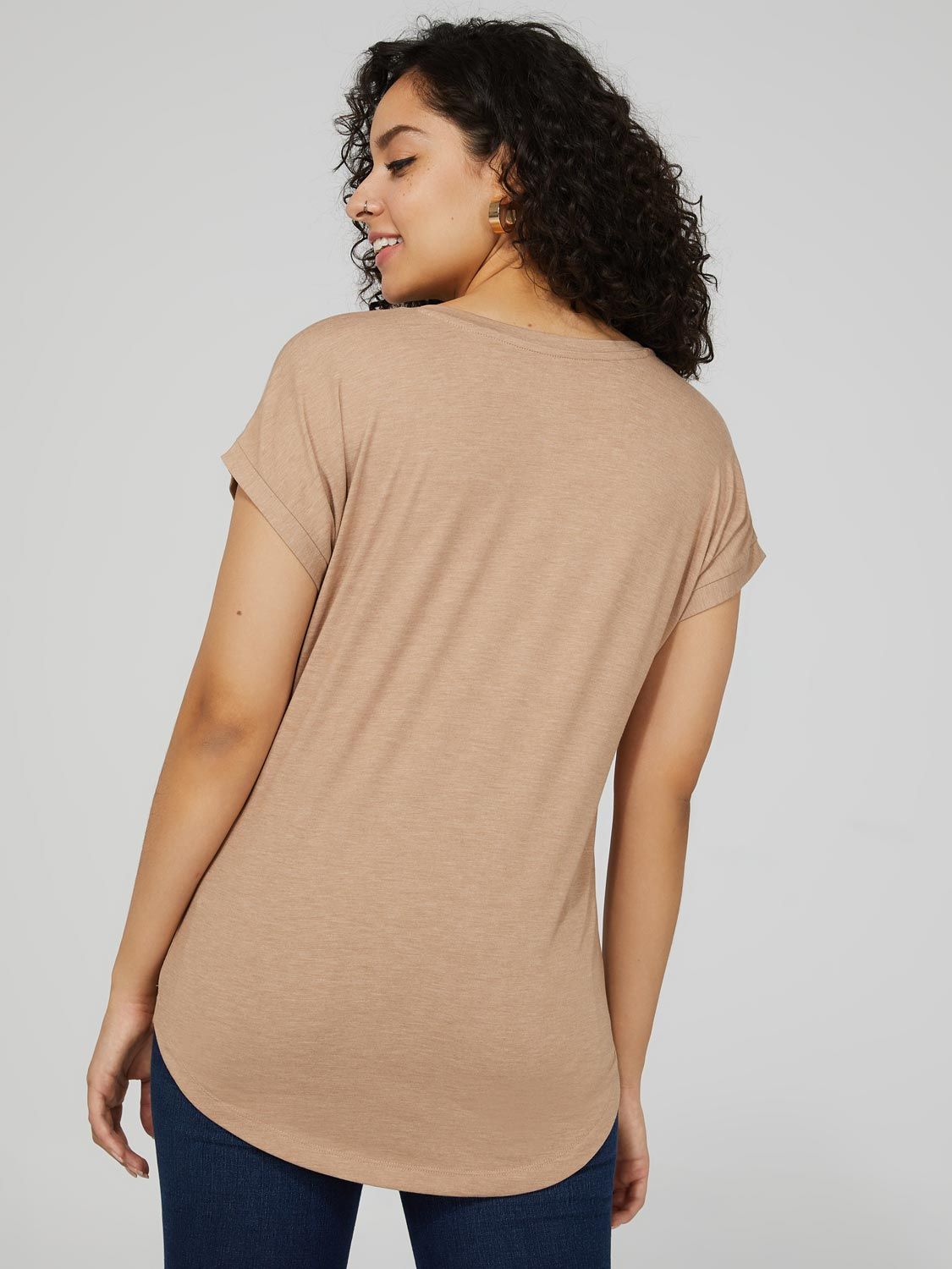 Short Cuffed Dolman Sleeve Top sold by Suzy Shier product image thumbnail 8