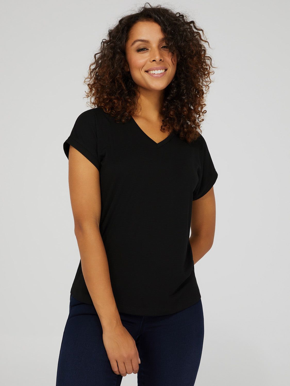 Short Cuffed Dolman Sleeve Top sold by Suzy Shier product image thumbnail 14