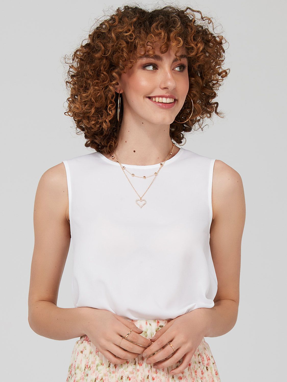 Sleeveless Crepe Chiffon Top sold by Suzy Shier product image thumbnail 2