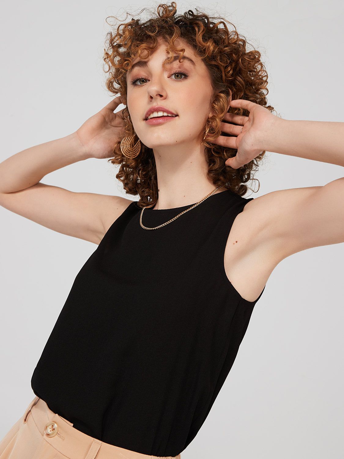 Sleeveless Crepe Chiffon Top sold by Suzy Shier product image thumbnail 6