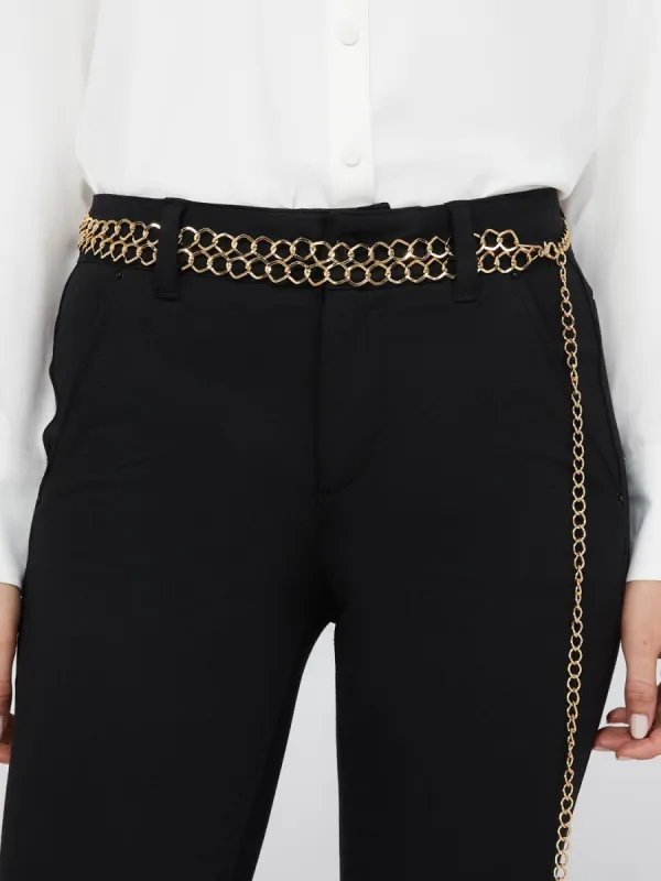 Gold Double-Chain Belt sold by Suzy Shier