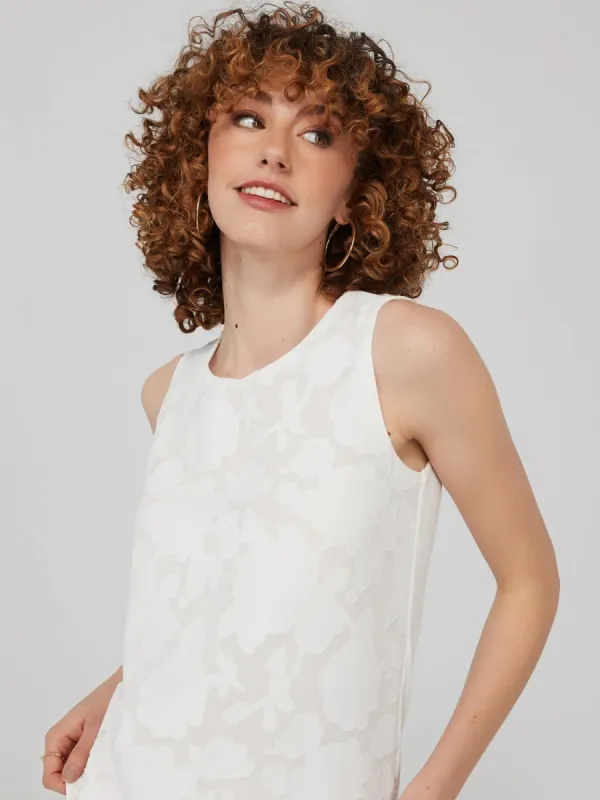 Textured Round Neck Sleeveless Top sold by Suzy Shier