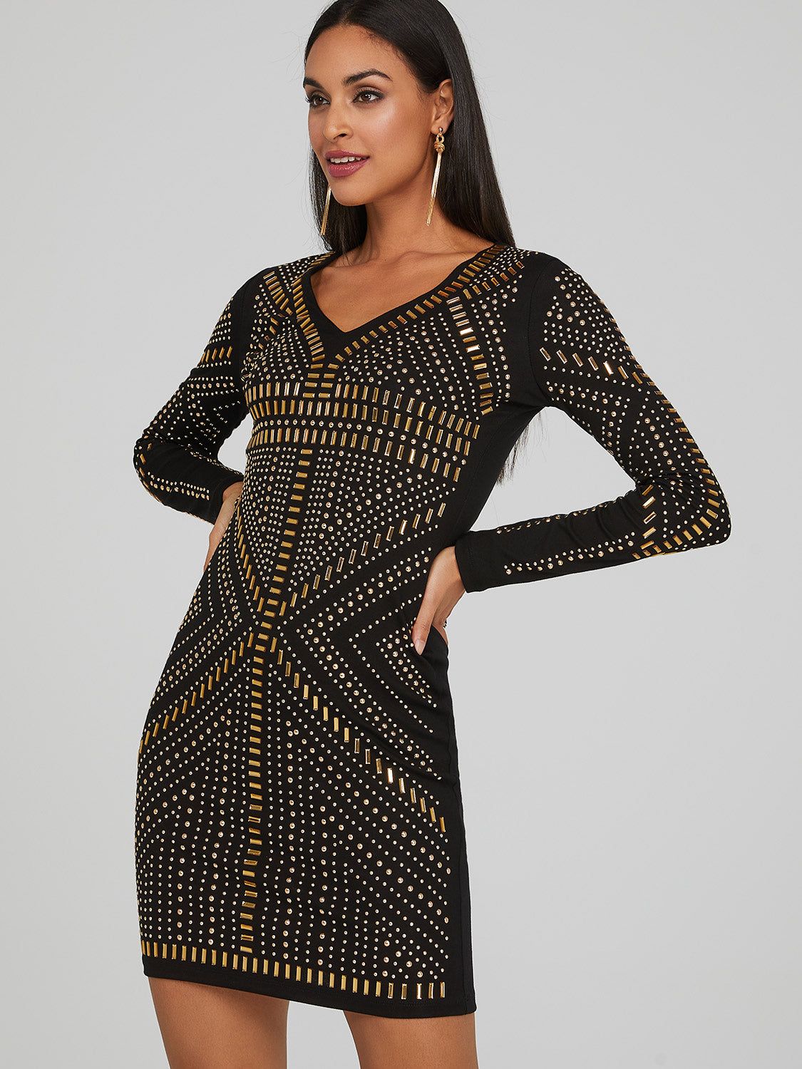 Embellished Mini Dress sold by Suzy Shier