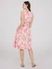 Floral Print Midi Dress With Smocked Details sold by Suzy Shier