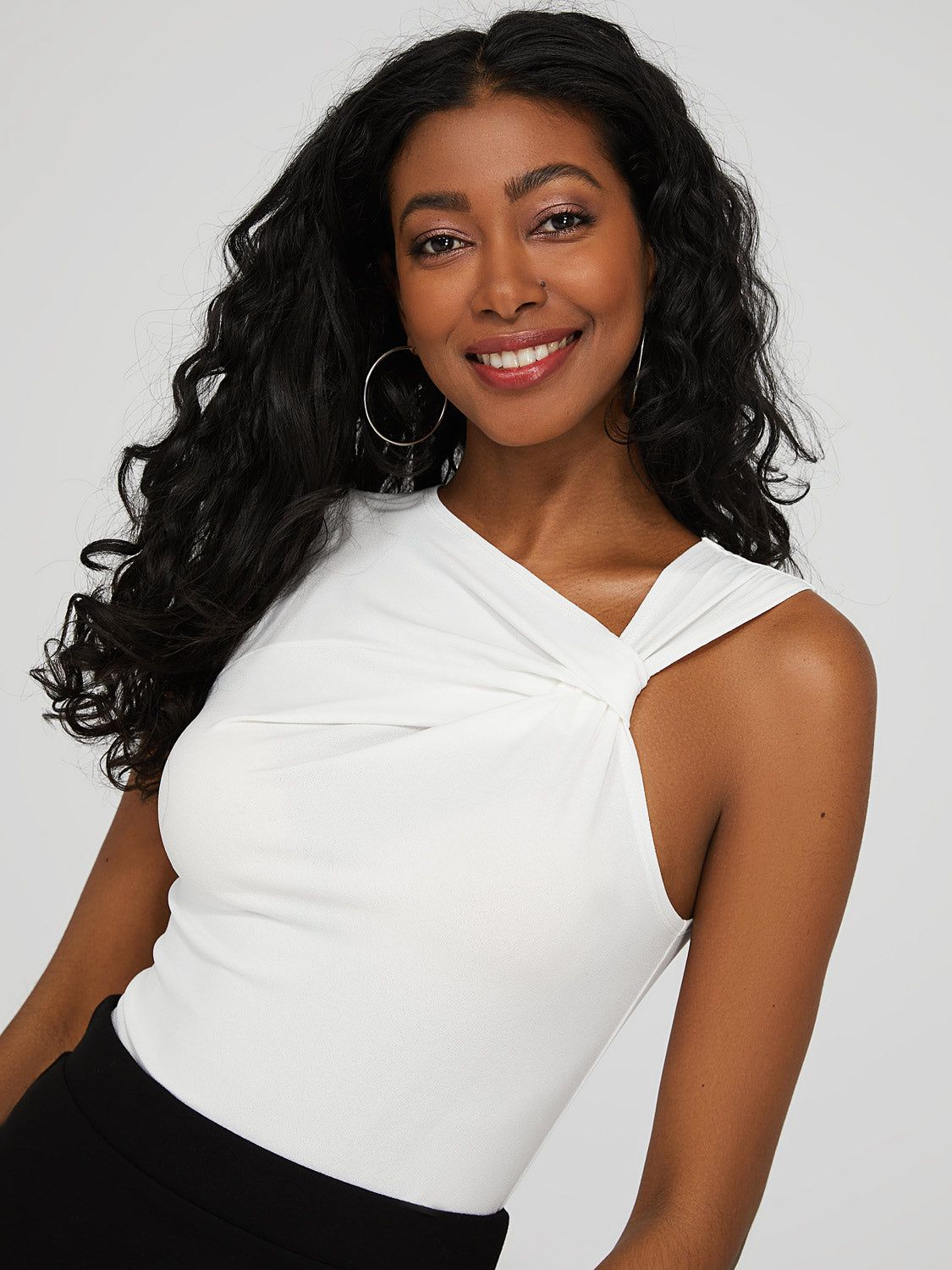 Sleeveless Knotted Neckline Top sold by Suzy Shier product image thumbnail 2