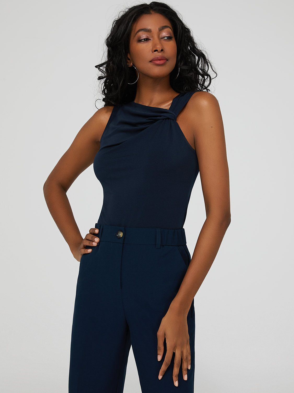 Sleeveless Knotted Neckline Top sold by Suzy Shier product image thumbnail 14