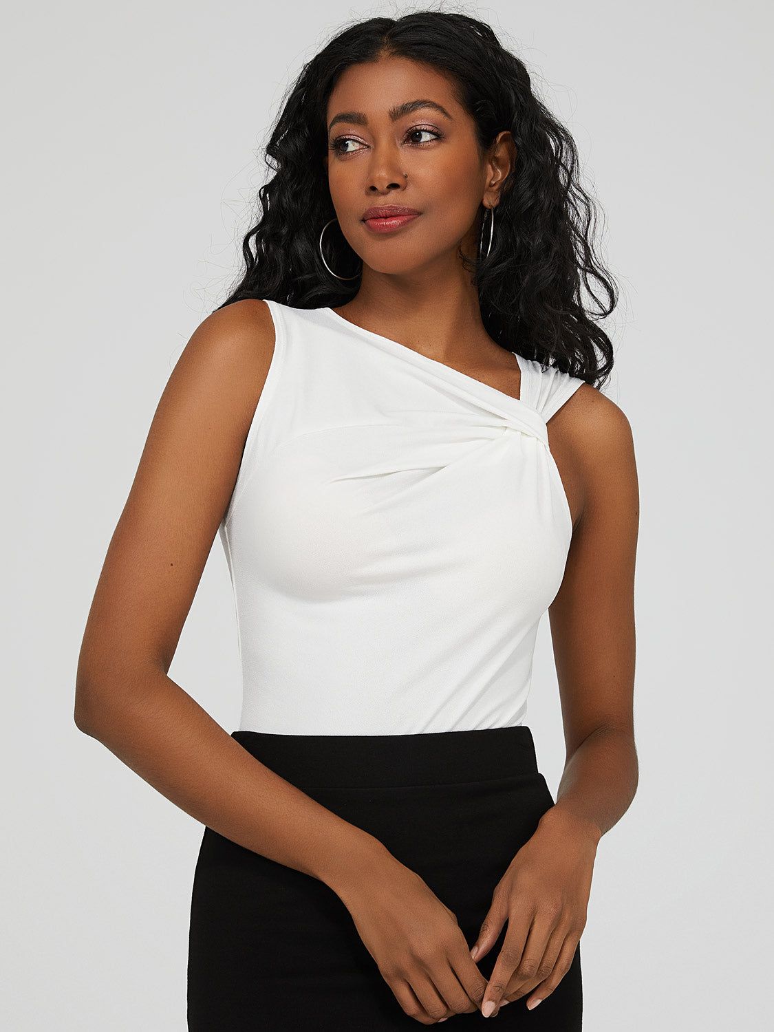 Sleeveless Knotted Neckline Top sold by Suzy Shier product image thumbnail 4