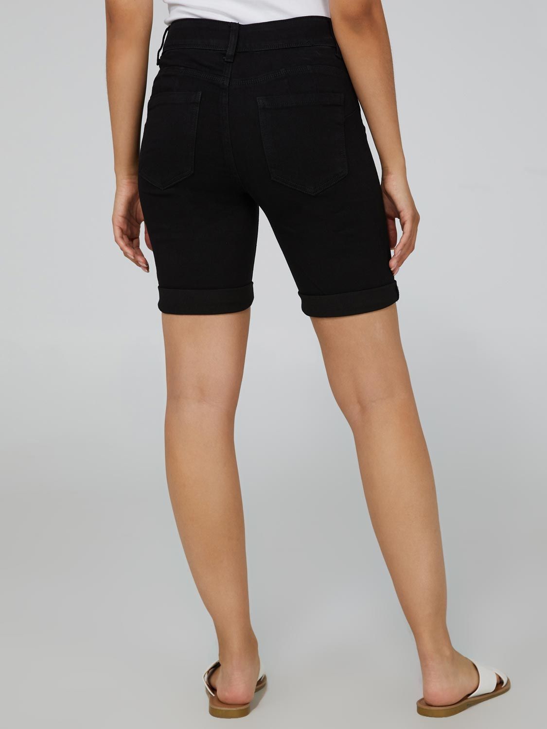 High Rise Bermuda Jean Shorts sold by Suzy Shier product image thumbnail 12