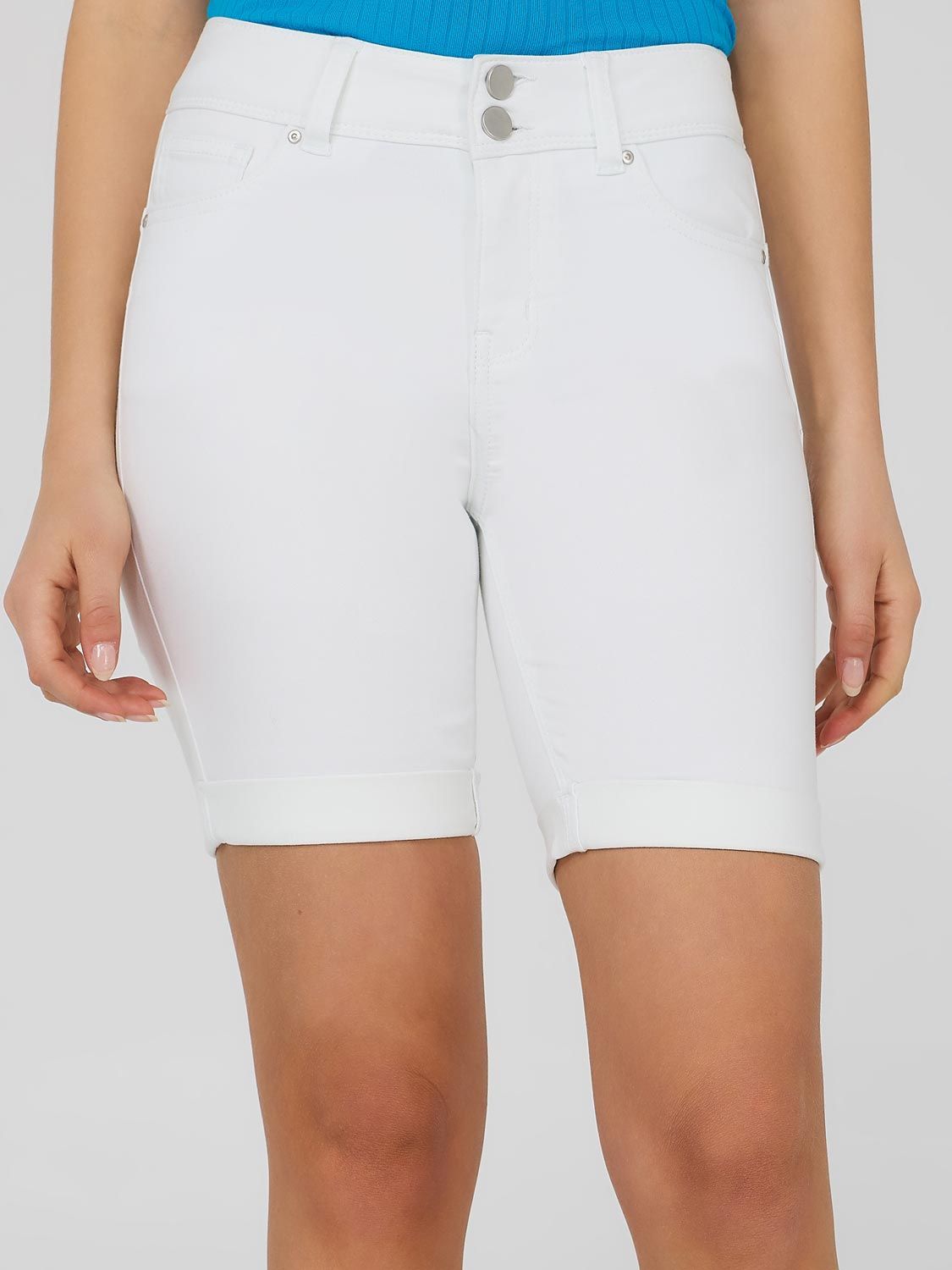 High Rise Bermuda Jean Shorts sold by Suzy Shier product image thumbnail 14