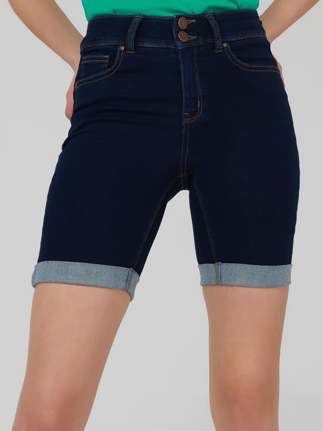 High Rise Bermuda Jean Shorts sold by Suzy Shier product image thumbnail 2