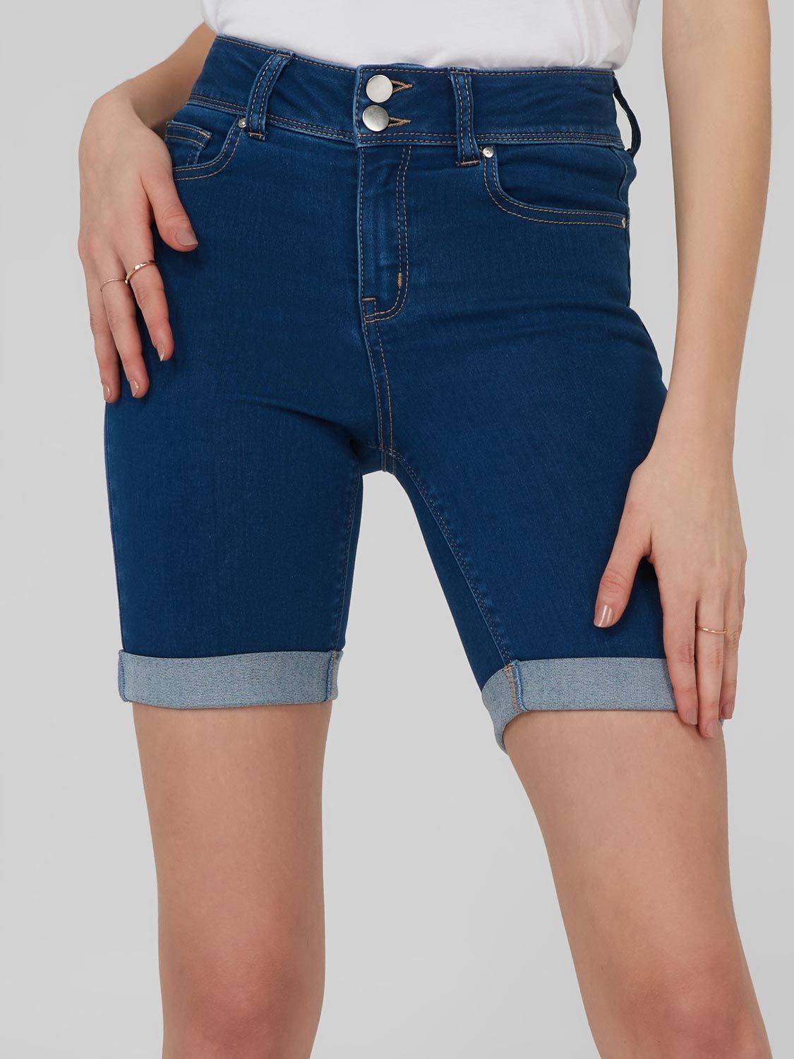 High Rise Bermuda Jean Shorts sold by Suzy Shier product image thumbnail 6