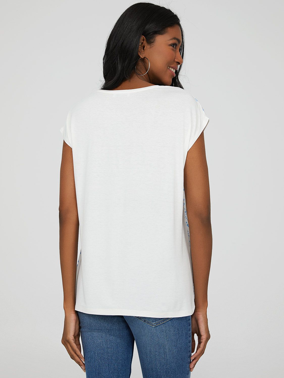 Floral Short Dolman Sleeve Top sold by Suzy Shier product image thumbnail 4