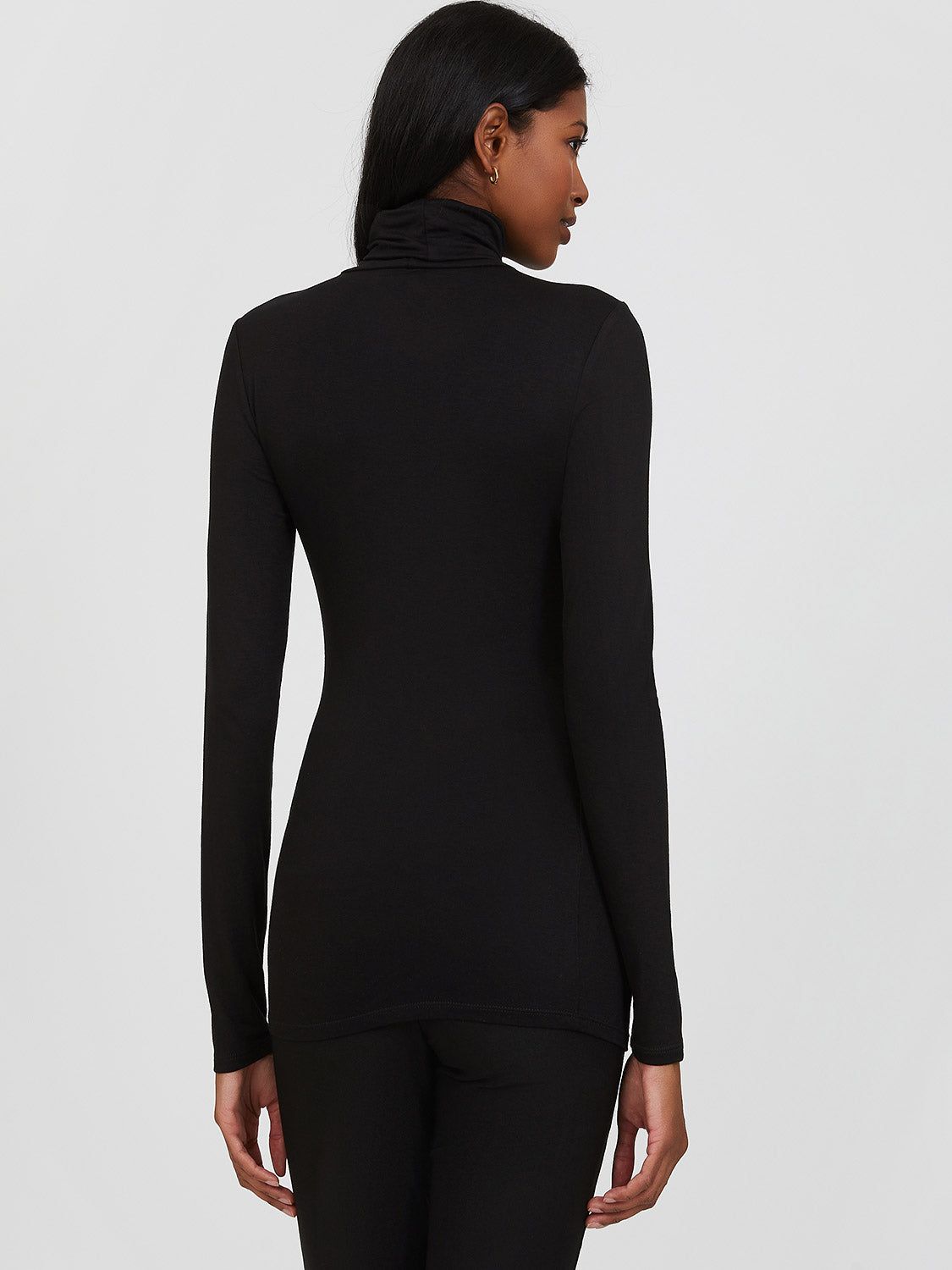 Long Sleeve Turtleneck Jersey Knit Top sold by Suzy Shier product image thumbnail 4