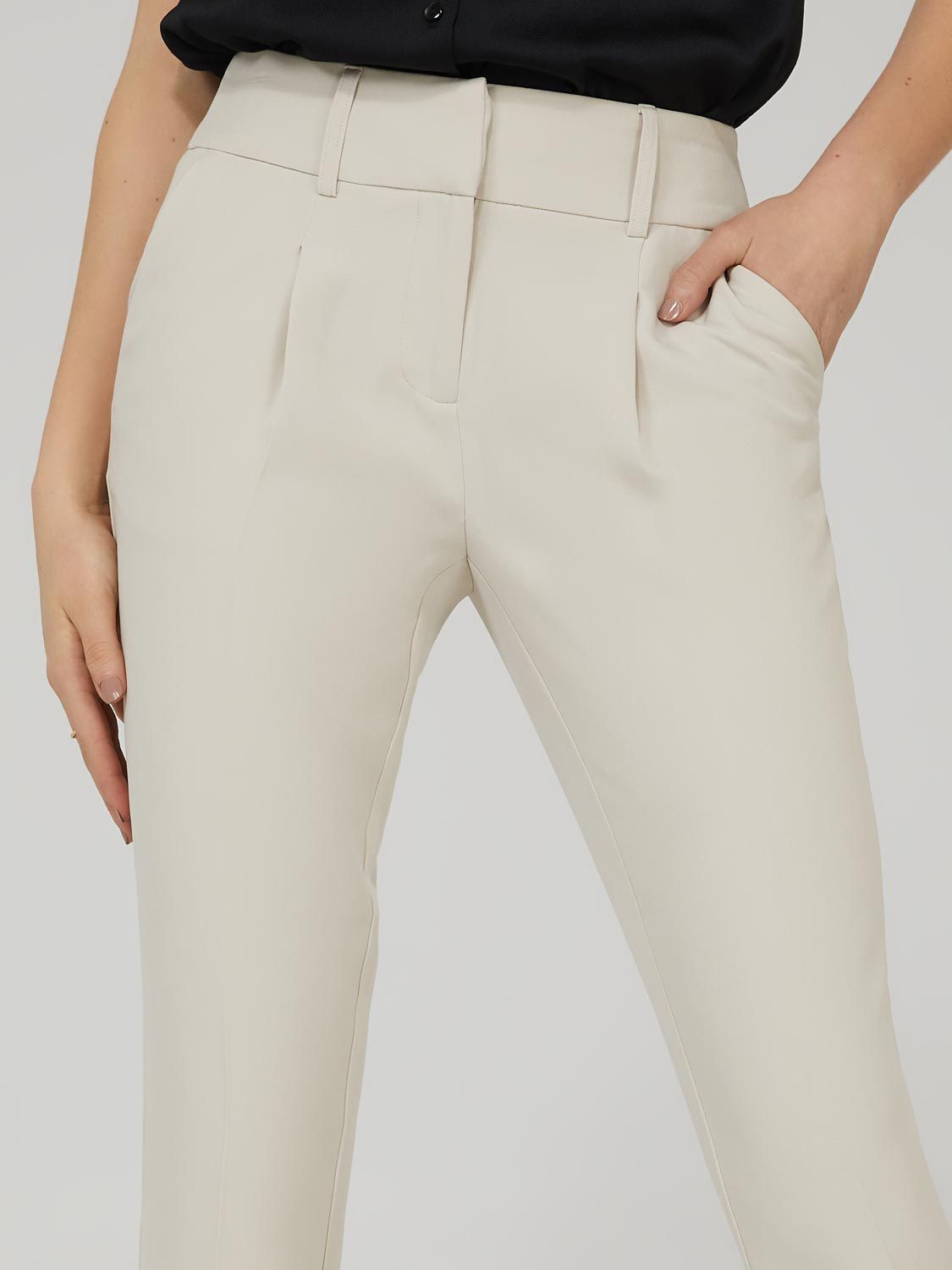 Pleated Front Trousers With Pockets sold by Suzy Shier product image thumbnail 2