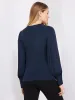 V-Neck Top With Chiffon Balloon Sleeves sold by Suzy Shier