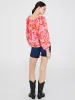 Floral Print Chiffon Off-The-Shoulder Blouse sold by Suzy Shier