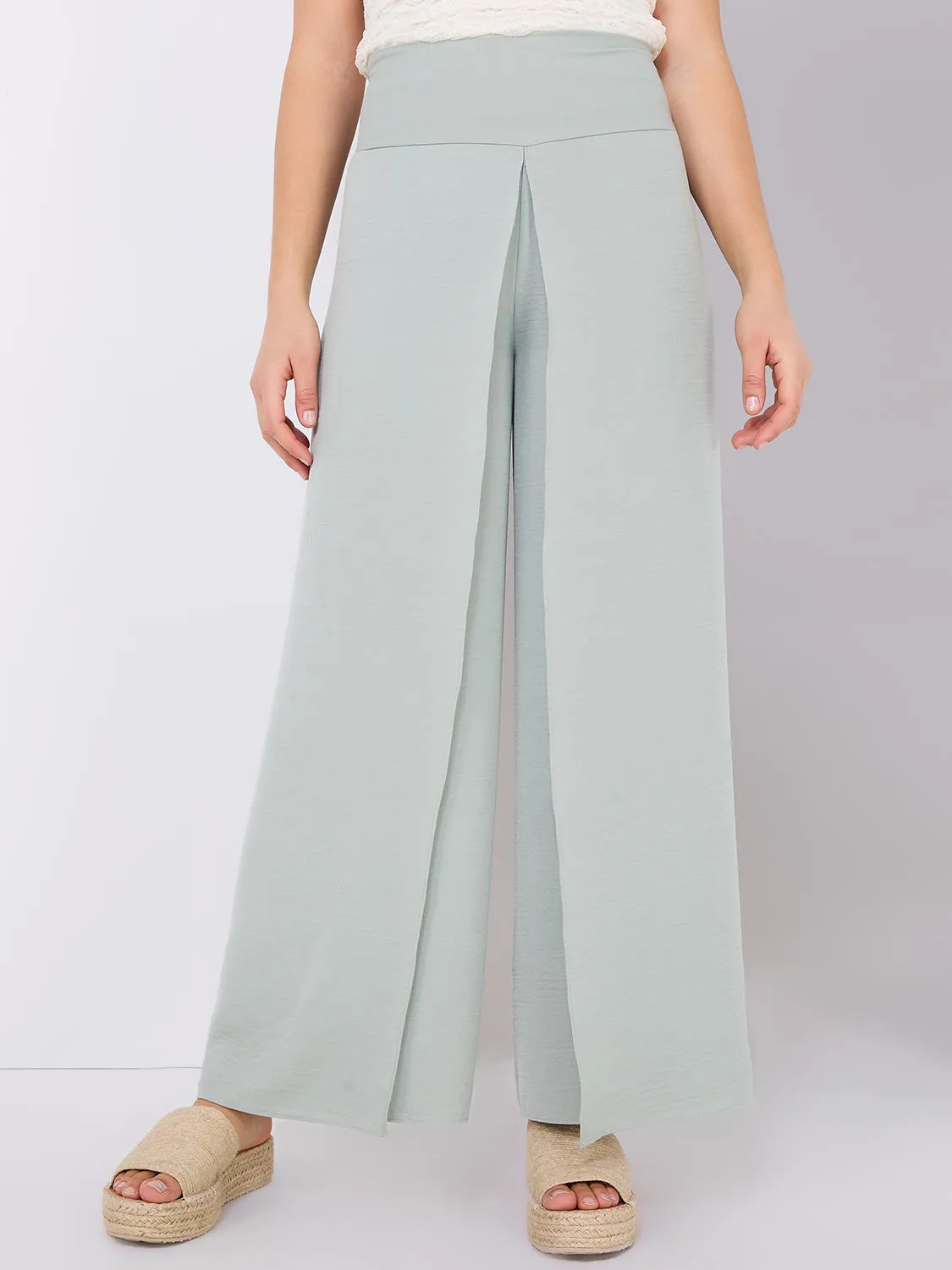 Palazzo Pants With Smocked Waistband sold by Suzy Shier product image thumbnail 2