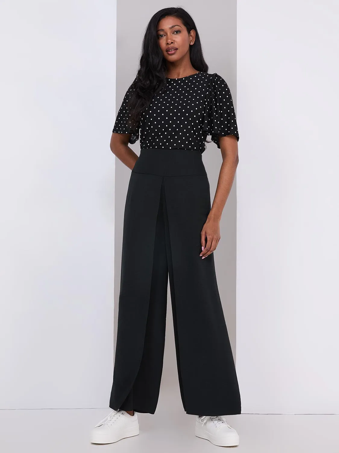 Palazzo Pants With Smocked Waistband sold by Suzy Shier product image thumbnail 5