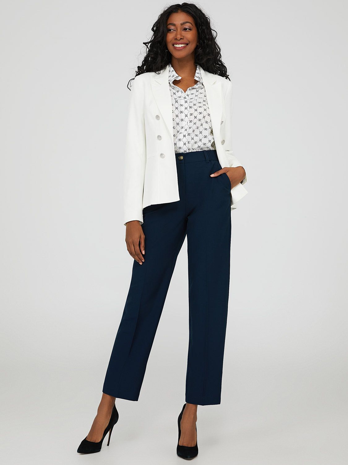 High Rise Zip-Front Trousers sold by Suzy Shier product image thumbnail 14