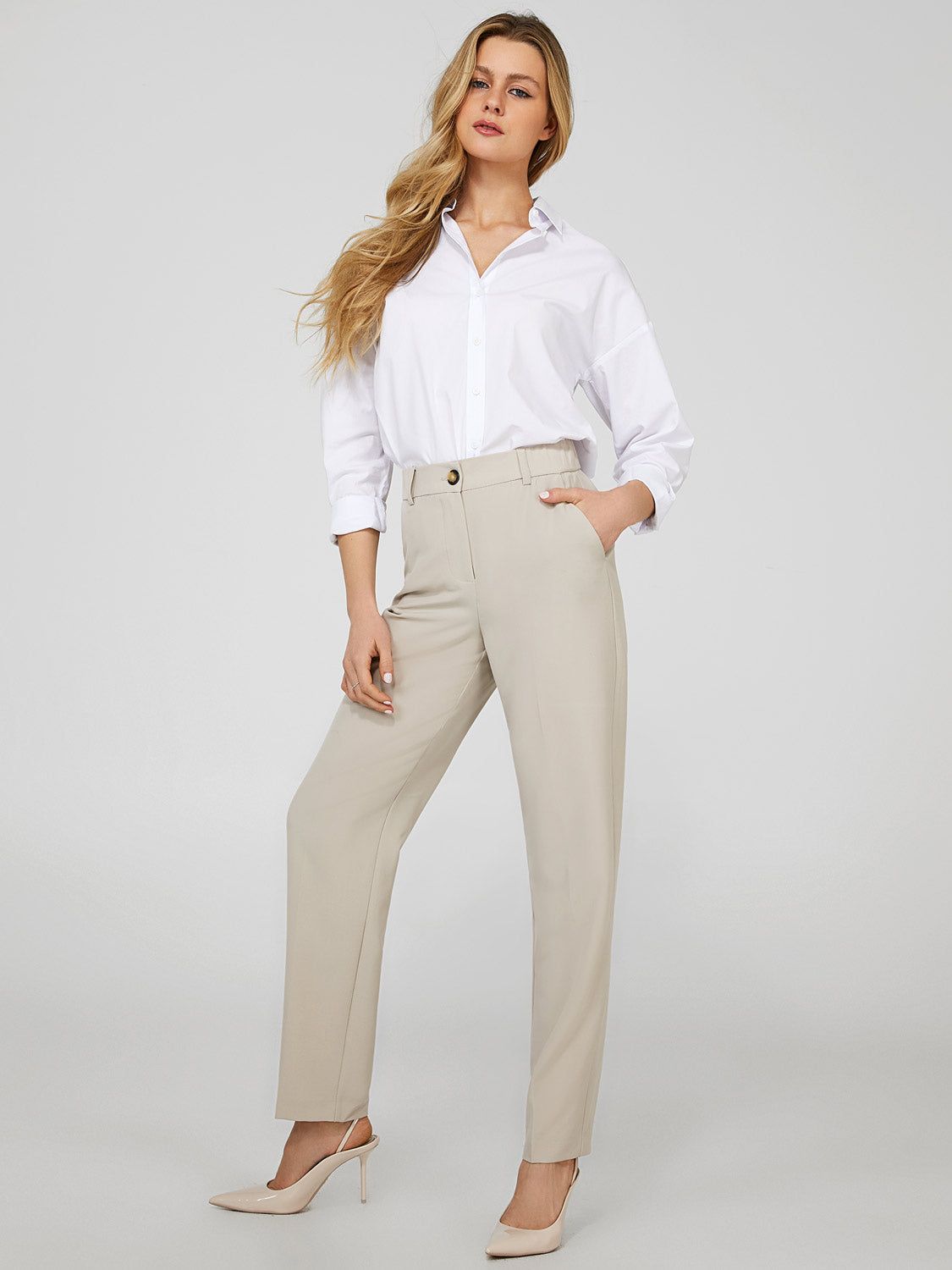 High Rise Zip-Front Trousers sold by Suzy Shier product image thumbnail 10