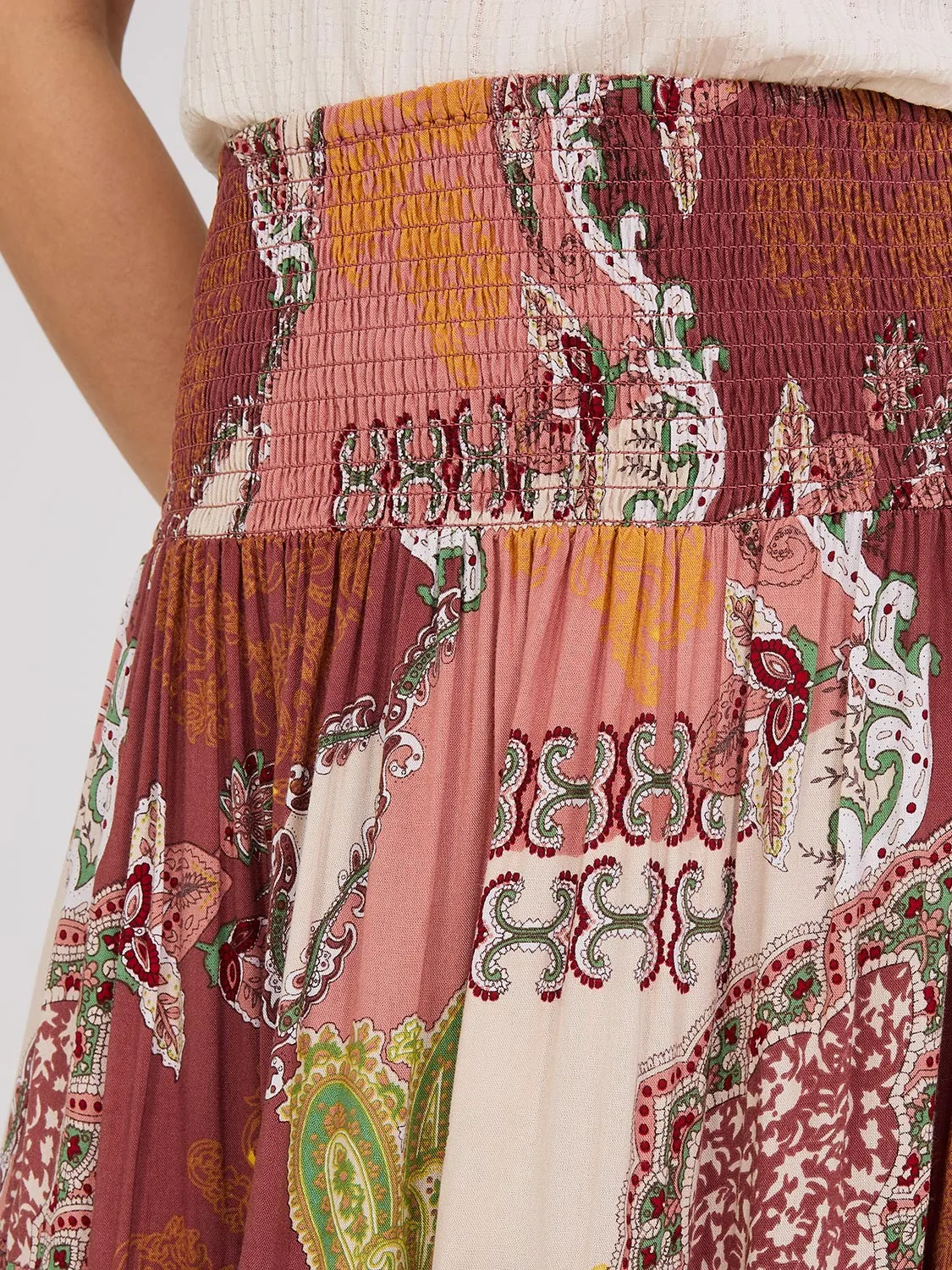 Printed Multi-Tiered Maxi Skirt sold by Suzy Shier product image thumbnail 4