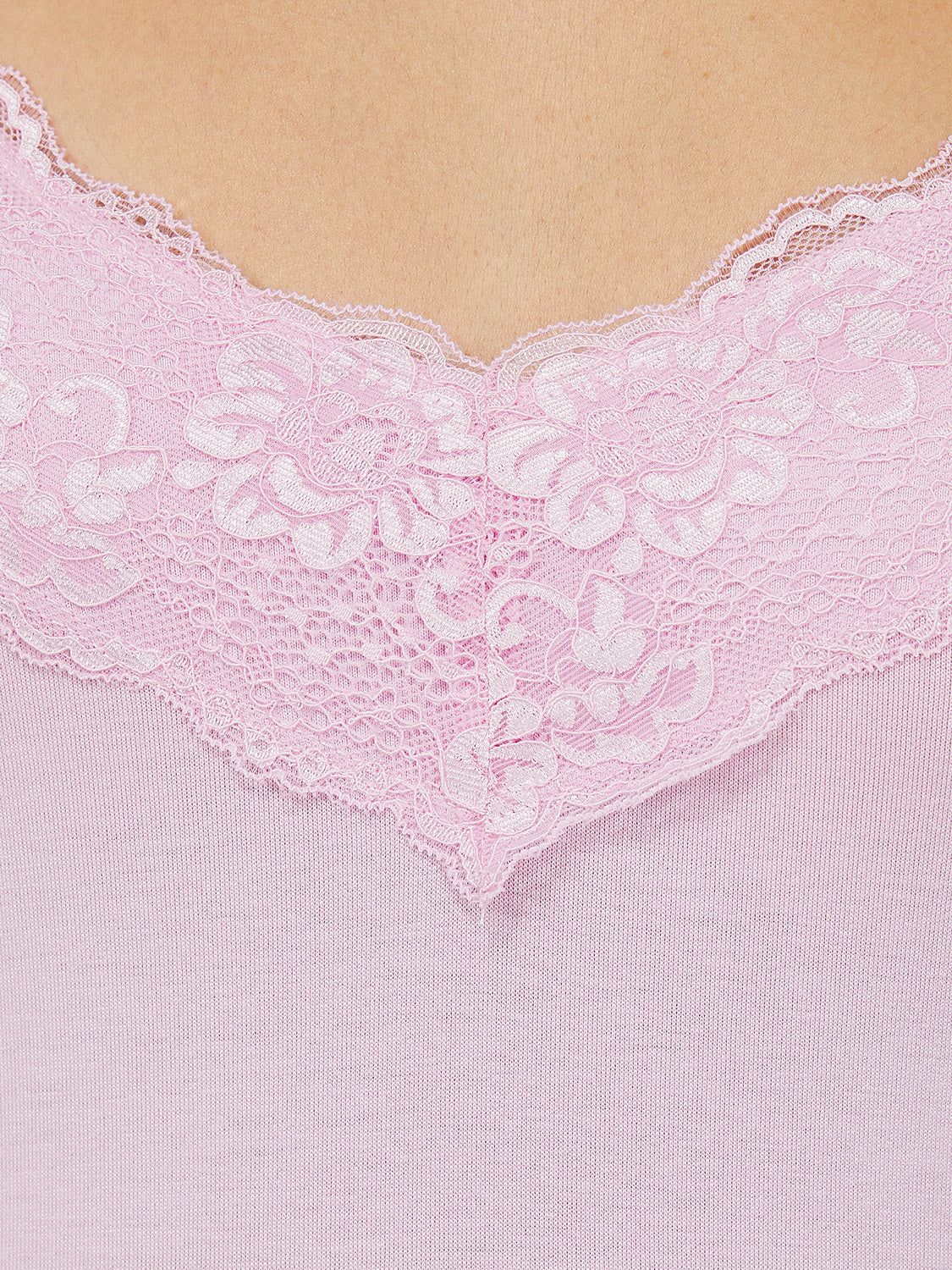 Lace Trim V-Neck Tank Top sold by Suzy Shier product image thumbnail 8