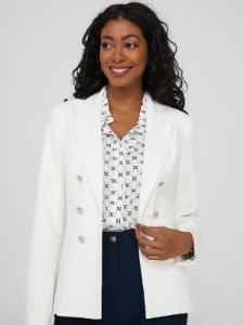 Faux Double-Breasted Blazer sold by Suzy Shier