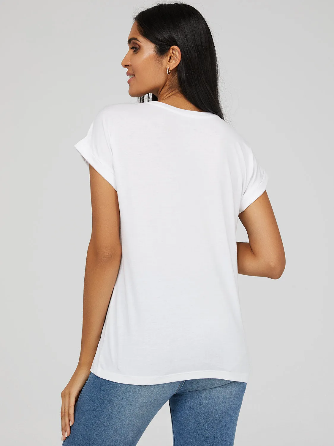 Floral Dolman Sleeve T-Shirt sold by Suzy Shier product image thumbnail 4