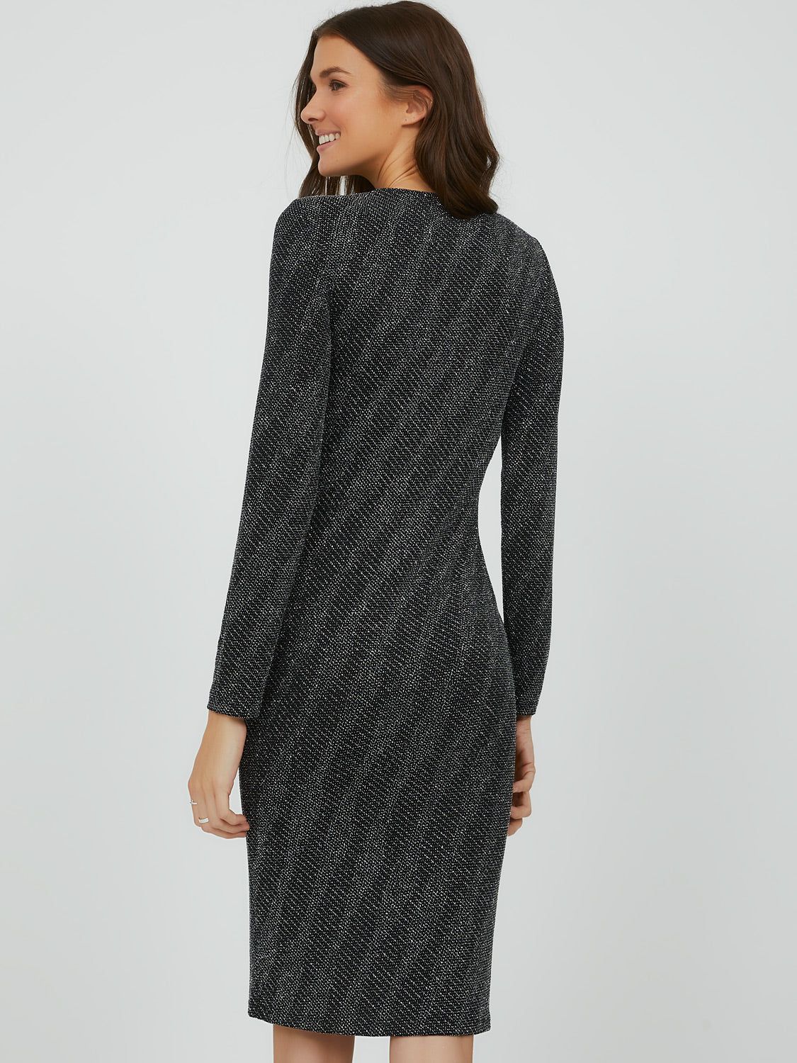 Glitter Knit Mini Dress sold by Suzy Shier product image thumbnail 4